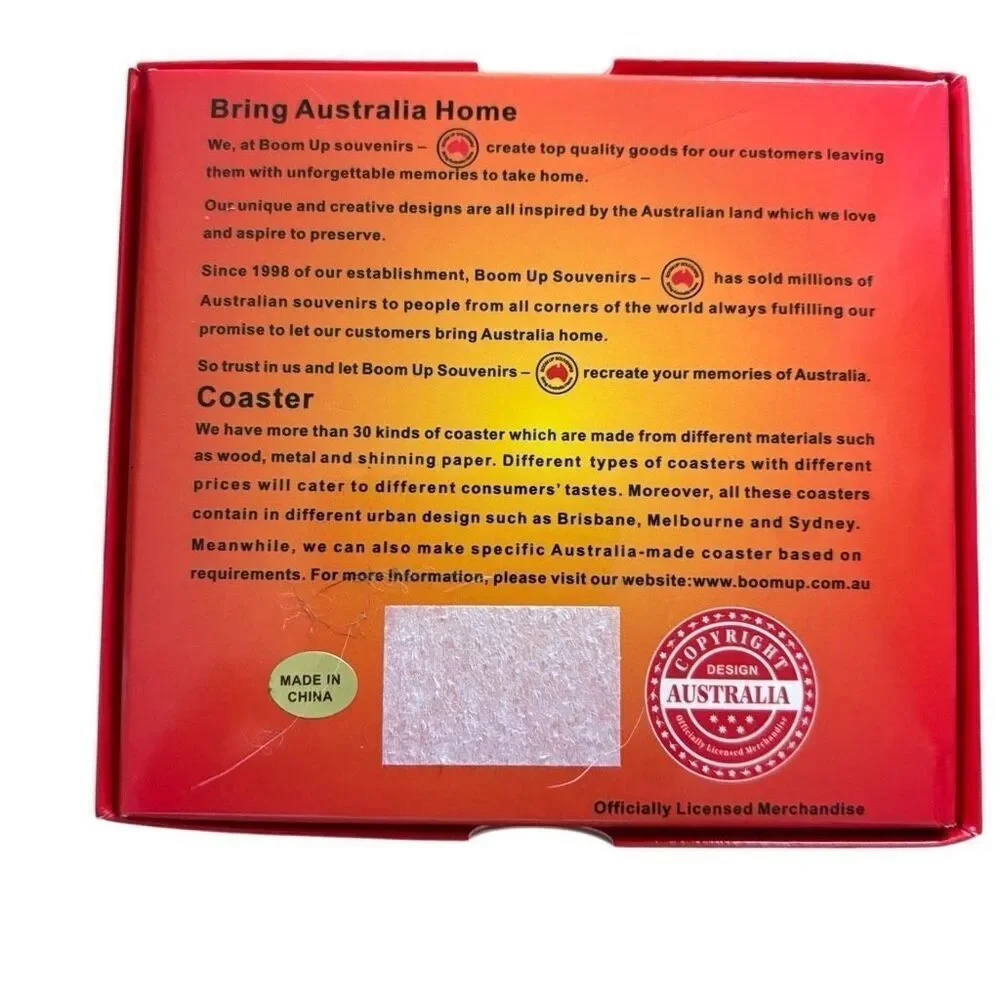 Australia Souvenir Round Drink Coasters